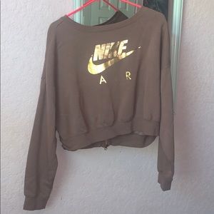 Nike air crop top hoodie